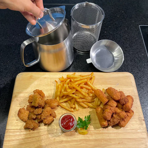 Cestello per frittura croccante e pulita (acciaio inox) - ProjectorNL