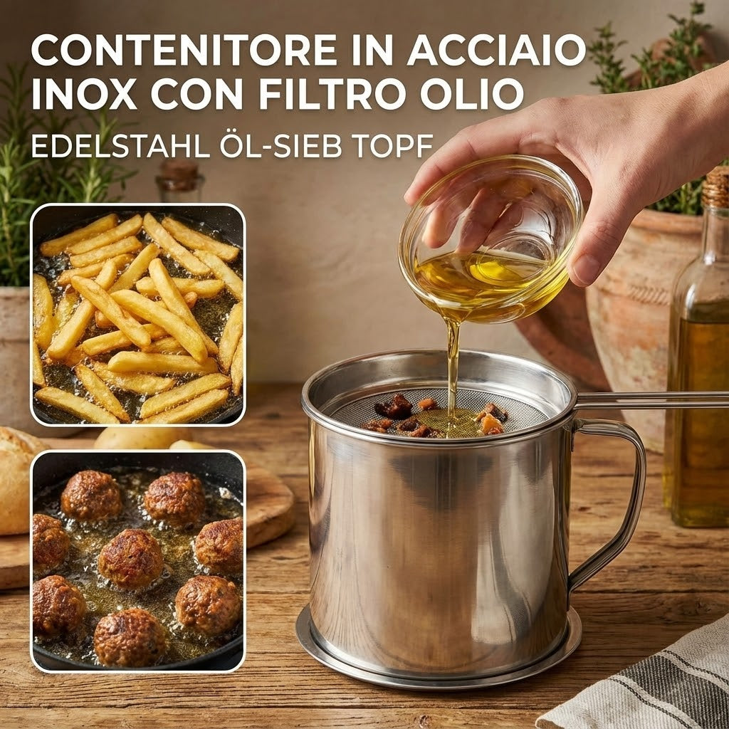 Cestello per frittura croccante e pulita (acciaio inox) - ProjectorNL